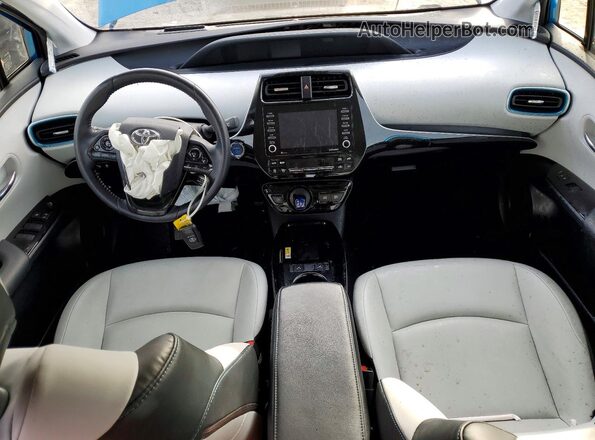 JTDL9MFUXN3034893 2022 TOYOTA PRIUS Blue Widok deski rozdzielczej