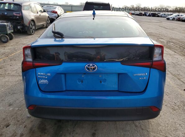 JTDL9MFUXN3034893 2022 TOYOTA PRIUS Blue Widok z tyłu
