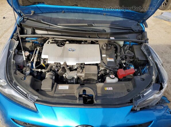 JTDL9MFUXN3034893 2022 TOYOTA PRIUS Blue Widok wnętrza z tyłu