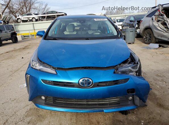 JTDL9MFUXN3034893 2022 TOYOTA PRIUS Blue Widok z przodu
