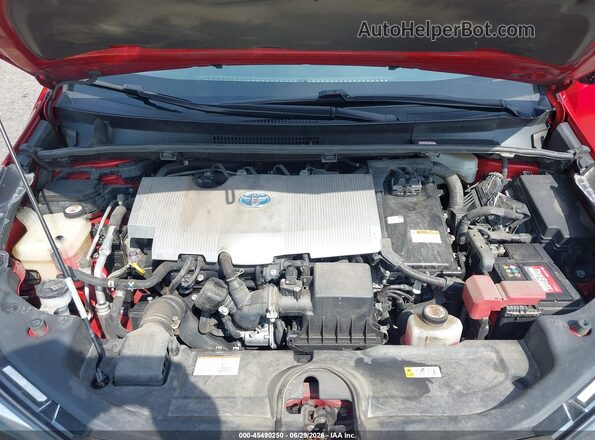 JTDL9RFU0K3001717 2019 TOYOTA PRIUS Красный Вид сзади