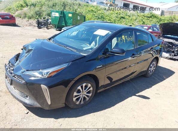 JTDL9RFU1K3012130 2019 TOYOTA PRIUS Black Przód lewy