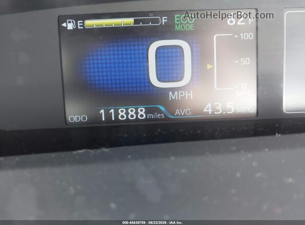 JTDL9RFU1K3012130 2019 TOYOTA PRIUS Black 