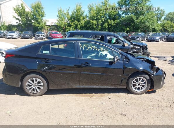 JTDL9RFU1K3012130 2019 TOYOTA PRIUS Black Widok wnętrza z tyłu