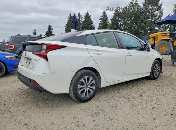JTDL9RFU2K3002447 2019 TOYOTA PRIUS White უკანა მარჯვენა