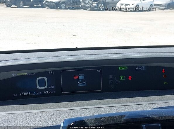 JTDL9RFU2L3019248 2020 TOYOTA PRIUS Бирюзовый Вид задних сидений