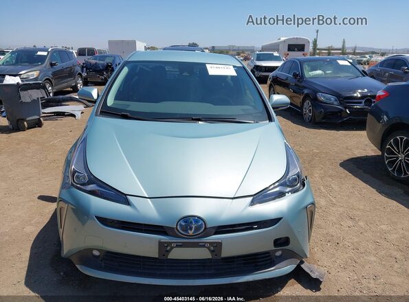 JTDL9RFU2L3019248 2020 TOYOTA PRIUS Бирюзовый Вид щитка приборов