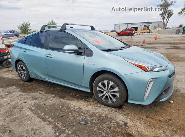 JTDL9RFU3L3018013 2020 TOYOTA PRIUS Green Front right