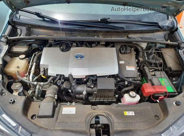 JTDL9RFU3L3018013 2020 TOYOTA PRIUS Green Rear interior view