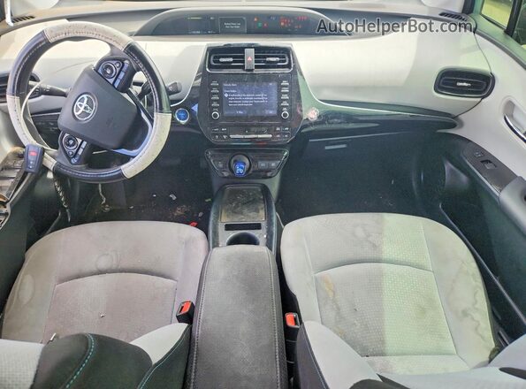 JTDL9RFU3L3018013 2020 TOYOTA PRIUS Green Dashboard view