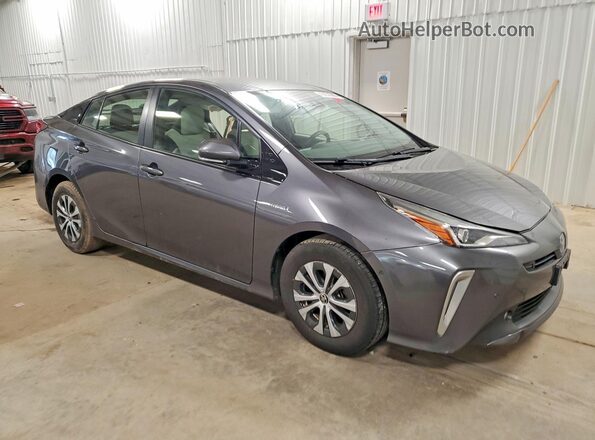 JTDL9RFU4L3013466 2020 TOYOTA PRIUS Gray Przód prawy