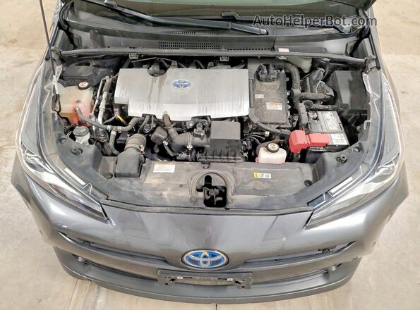 JTDL9RFU4L3013466 2020 TOYOTA PRIUS Gray Widok wnętrza z tyłu