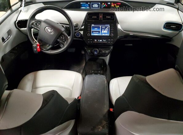 JTDL9RFU4L3013466 2020 TOYOTA PRIUS Gray Widok deski rozdzielczej
