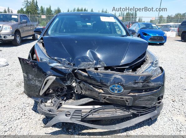 JTDL9RFU5K3001289 2019 TOYOTA PRIUS Black Դիմացի տեսք