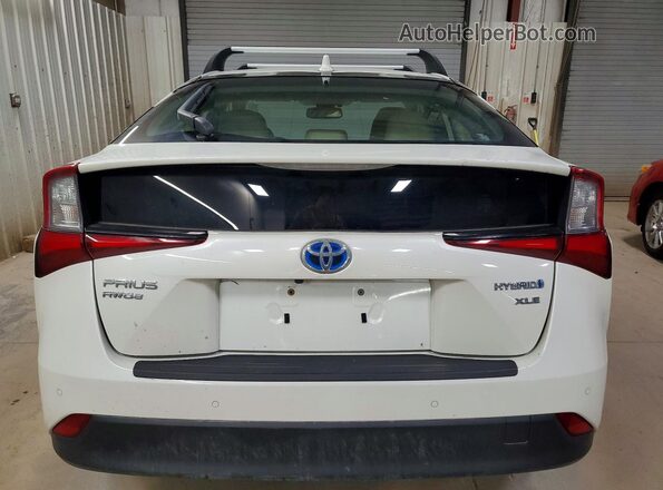 JTDL9RFU6L3014425 2020 TOYOTA PRIUS White Հետևի տեսք