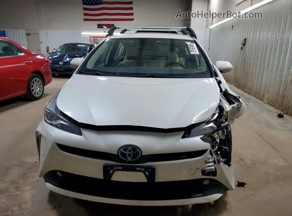 JTDL9RFU6L3014425 2020 TOYOTA PRIUS White Դիմացի տեսք