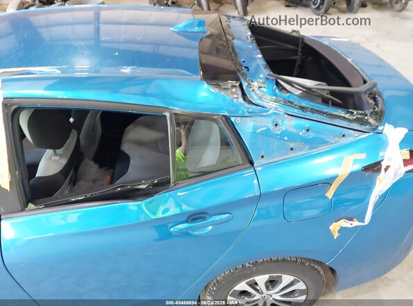 JTDL9RFU8K3009712 2019 TOYOTA PRIUS Blue Դիմացի տեսք