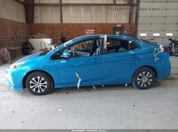 JTDL9RFU8K3009712 2019 TOYOTA PRIUS Blue Սալոնի 360 աստիճան տեսք