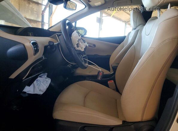 JTDL9RFU9K3002610 2019 TOYOTA PRIUS White Vista interior delantera