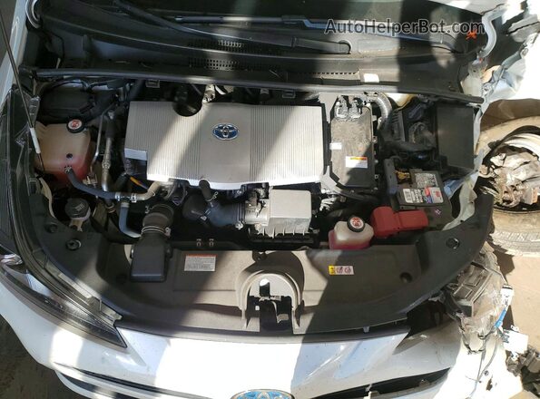 JTDL9RFU9K3002610 2019 TOYOTA PRIUS White Vista interior trasera