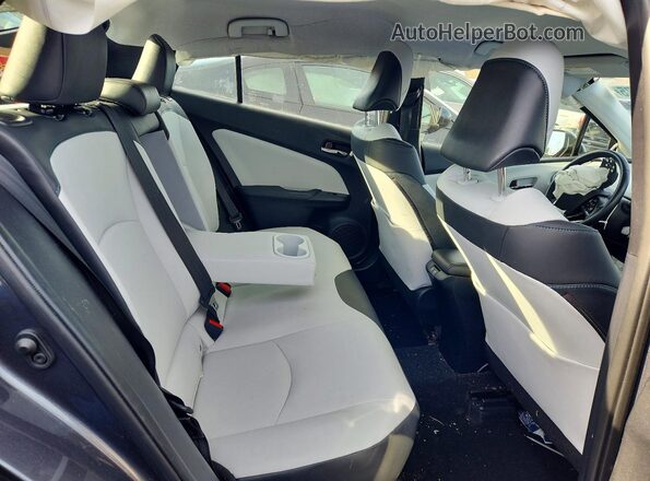 JTDL9RFU9K3012683 2019 TOYOTA PRIUS Black Widok tylnych siedzeń