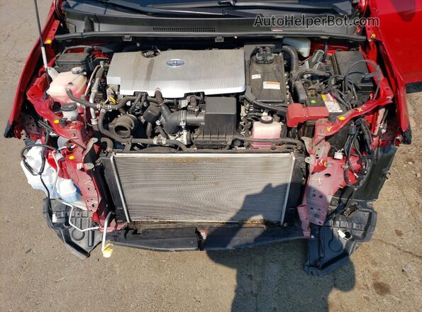 JTDL9RFU9L3013432 2020 TOYOTA PRIUS Red Rear interior view