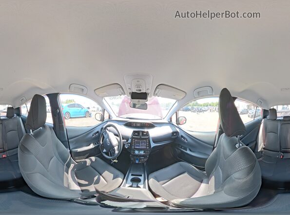 JTDL9RFU9L3013432 2020 TOYOTA PRIUS Red 360 interior view