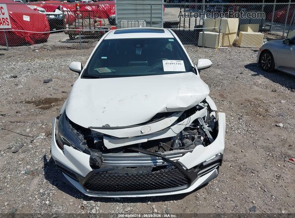 JTDP4MCE6MJ054338 2021 TOYOTA COROLLA White Vista del cuadro de instrumentos