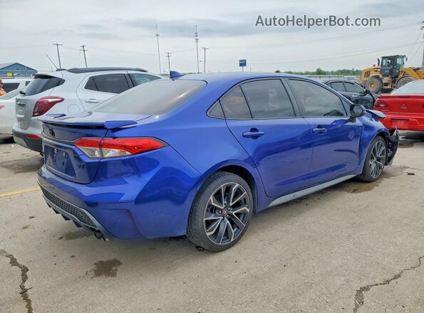 JTDP4MCE9MJ065723 2021 TOYOTA COROLLA Blue Հետևի աջ