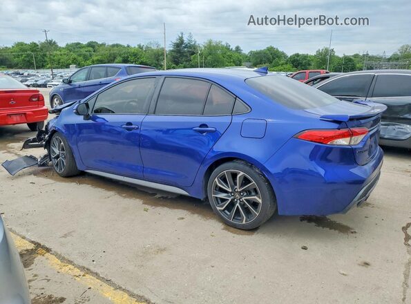 JTDP4MCE9MJ065723 2021 TOYOTA COROLLA Blue Հետևի ձախ