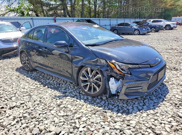 JTDP4RCE2LJ001938 2020 TOYOTA COROLLA Black Передня права чверть