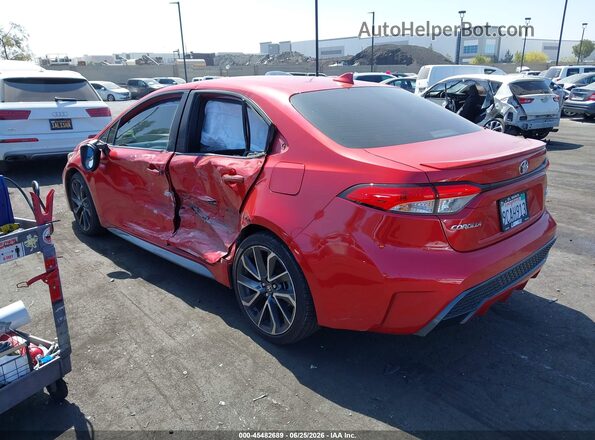 JTDP4RCE2LJ020408 2020 TOYOTA COROLLA Красный Задняя левая четверть