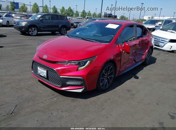 JTDP4RCE2LJ020408 2020 TOYOTA COROLLA Красный Передняя левая четверть
