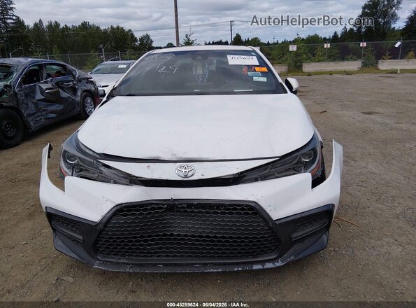 JTDP4RCE2LJ030646 2020 TOYOTA COROLLA Белый Вид щитка приборов