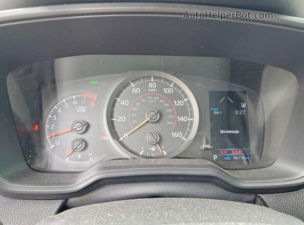 JTDP4RCE8LJ010580 2020 TOYOTA COROLLA Синий Вид щитка приборов