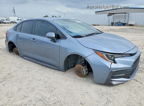 JTDP4RCE8LJ010580 2020 TOYOTA COROLLA Синий Передняя правая четверть