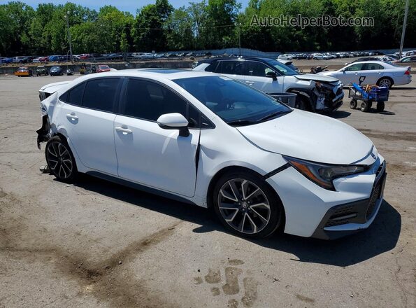 JTDP4RCEXLJ011536 2020 TOYOTA COROLLA Белый Передняя правая четверть