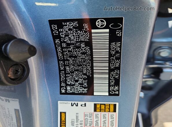 JTDS4MCE0P3516699 2023 TOYOTA COROLLA Blue 