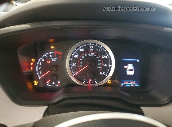 JTDS4MCE1MJ062745 2021 TOYOTA COROLLA White Vista del cuadro de instrumentos
