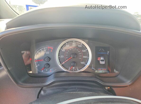 JTDS4MCE1NJ086044 2022 TOYOTA COROLLA Blue Instrument cluster view