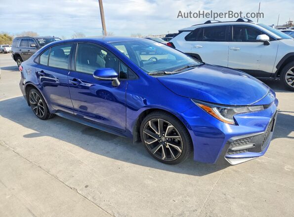 JTDS4MCE1NJ086044 2022 TOYOTA COROLLA Blue Front right