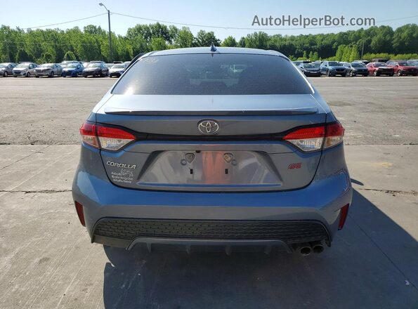 JTDS4MCE1NJ096122 2022 TOYOTA COROLLA Blue უკანა ხედი