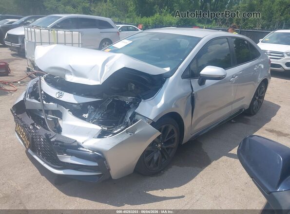 JTDS4MCE1RJ105584 2024 TOYOTA COROLLA Silver წინა მარცხენა ხედი სამი მეოთხედიდან