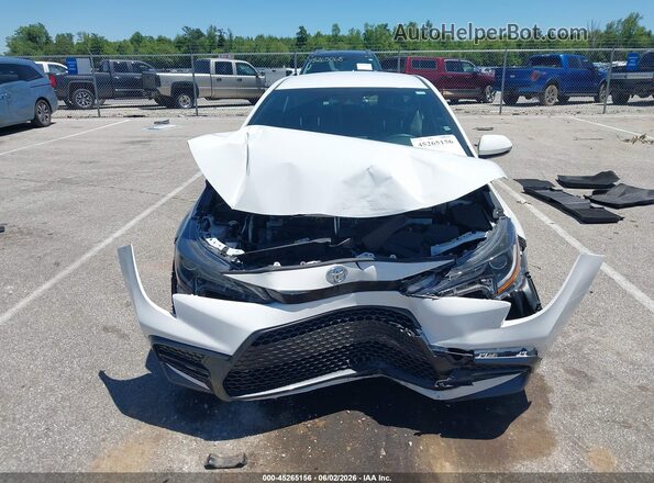JTDS4MCE2N3507693 2022 TOYOTA COROLLA White Vista del cuadro de instrumentos