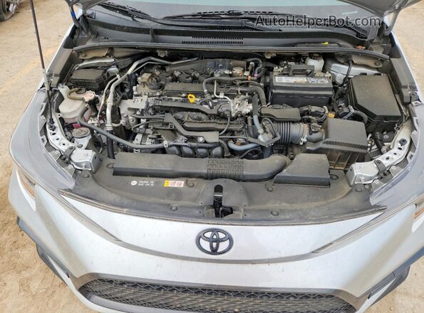 JTDS4MCE3N3513065 2022 TOYOTA COROLLA Silver Widok wnętrza z tyłu