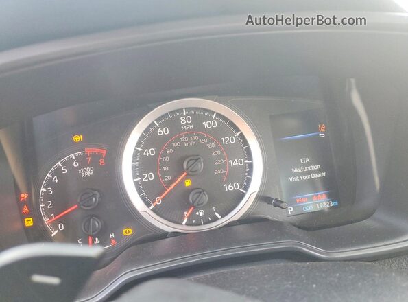 JTDS4MCE3NJ099720 2022 TOYOTA COROLLA Gray Instrument cluster view