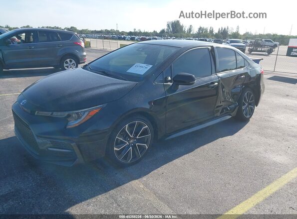 JTDS4MCE5MJ056432 2021 TOYOTA COROLLA Black წინა მარცხენა ხედი სამი მეოთხედიდან