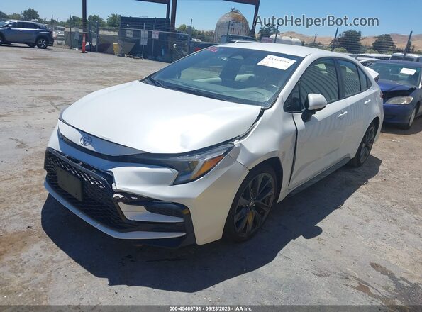 JTDS4MCE5P3517766 2023 TOYOTA COROLLA White Առջևի ձախ երեք քառորդ տեսարան