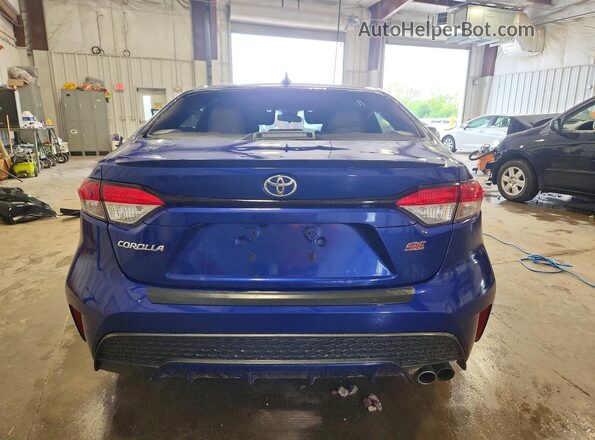 JTDS4MCE6MJ069948 2021 TOYOTA COROLLA Blue უკანა ხედი