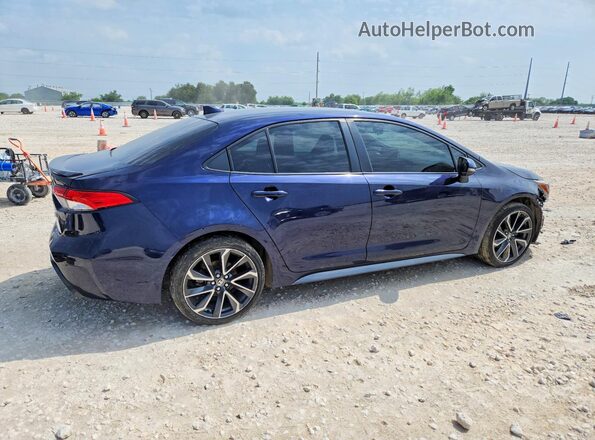 JTDS4MCE6MJ077032 2021 TOYOTA COROLLA Blue 